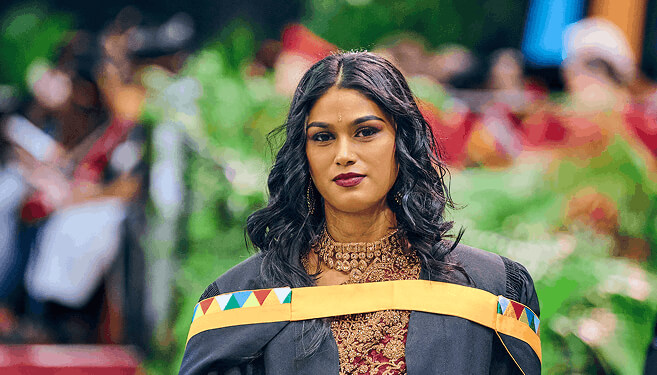 LLM in Medical Law graduate, Ms Therina Rangasamy.